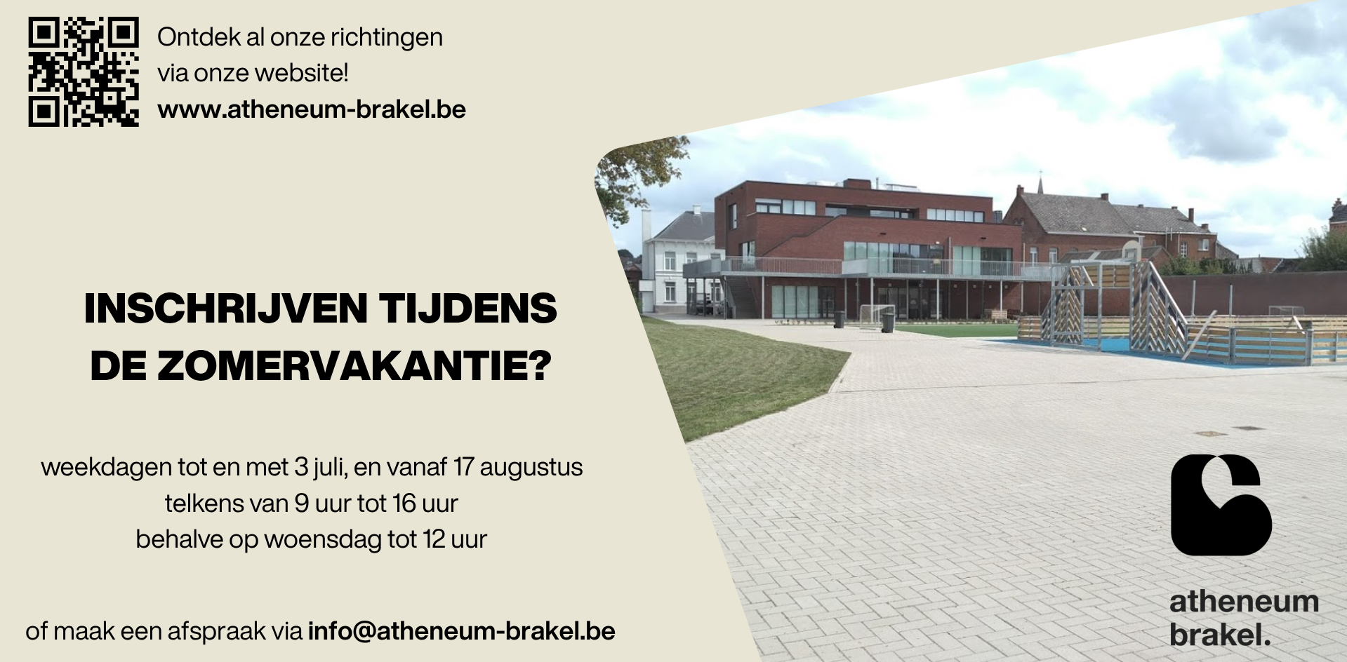 Inschrijven tijdens de zomervakantie?